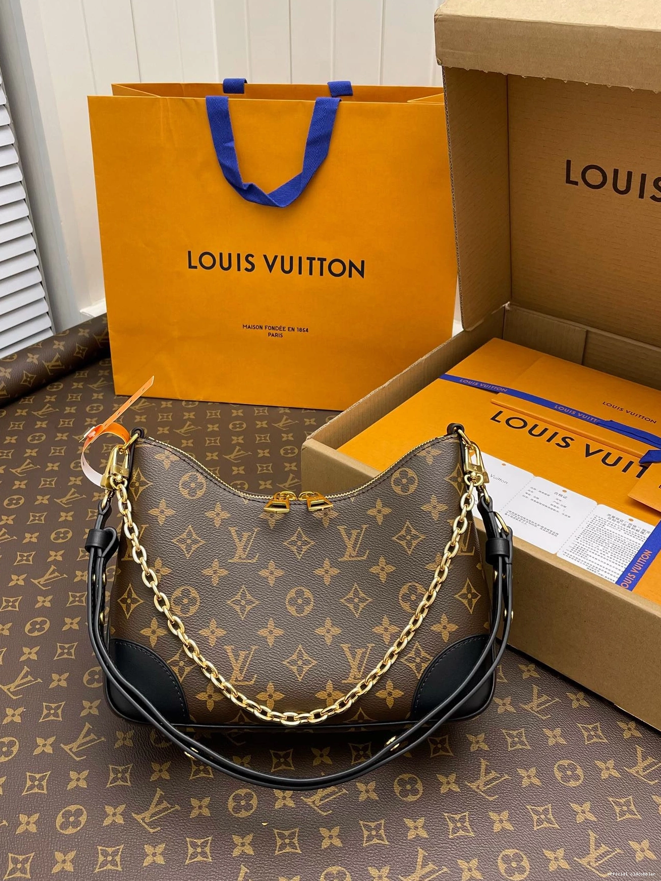 Official oldcobbler VUITTON BOULOGNE LOUIS 0821